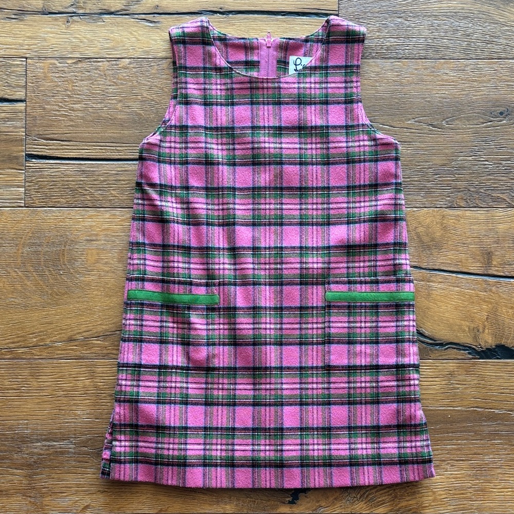 Lilly Pulitzer Pink and Green Plaid Dress